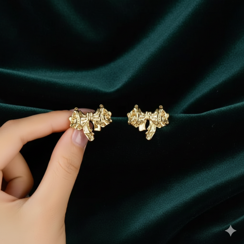 Aurora Bow Luxe Studs