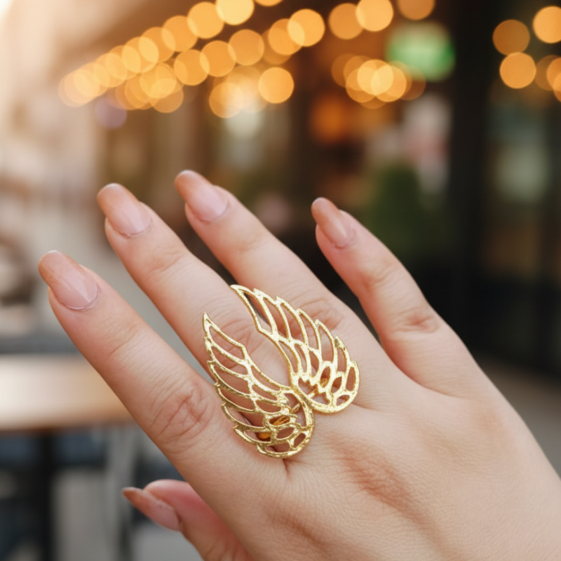 Celestial Wings Statement Ring