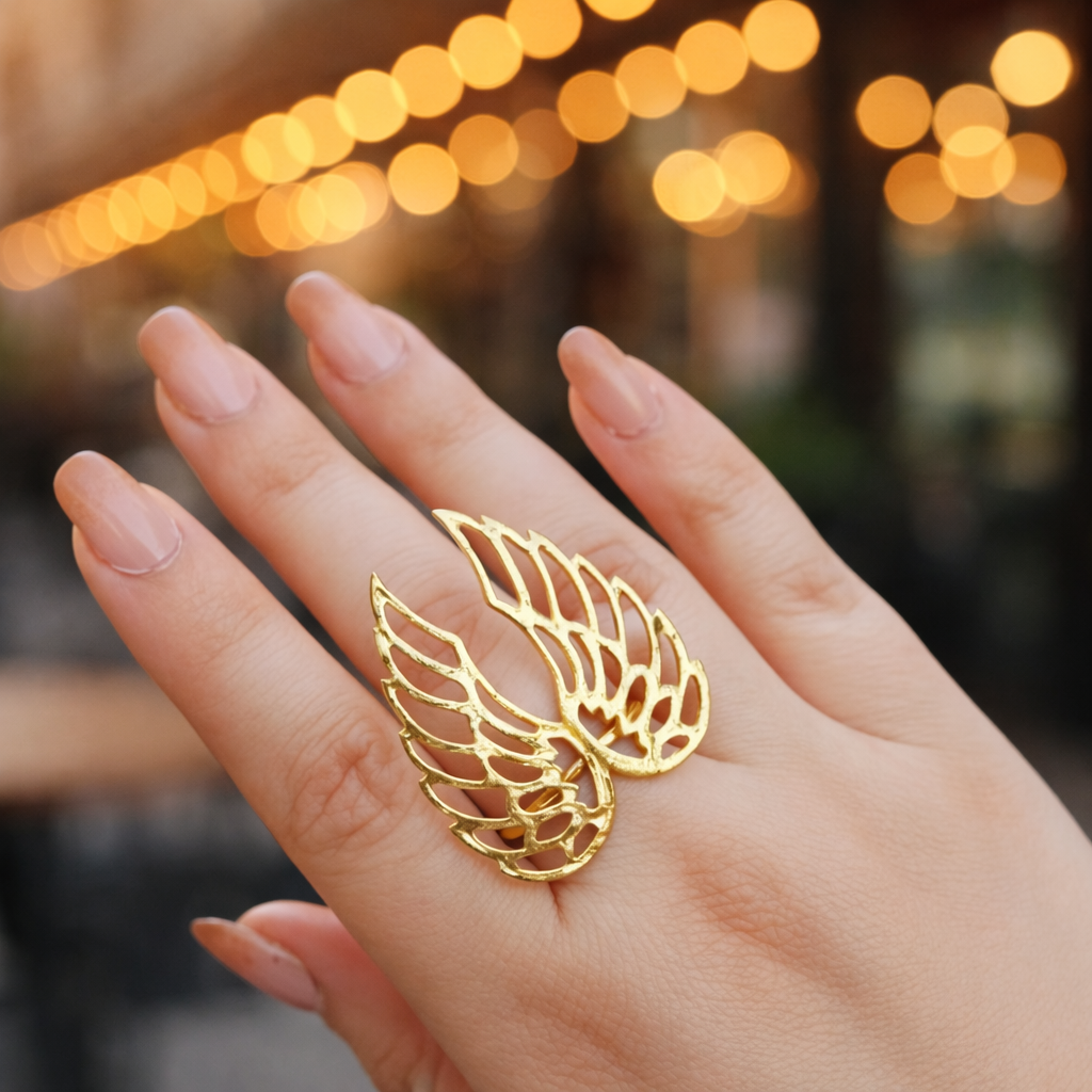 Celestial Wings Statement Ring