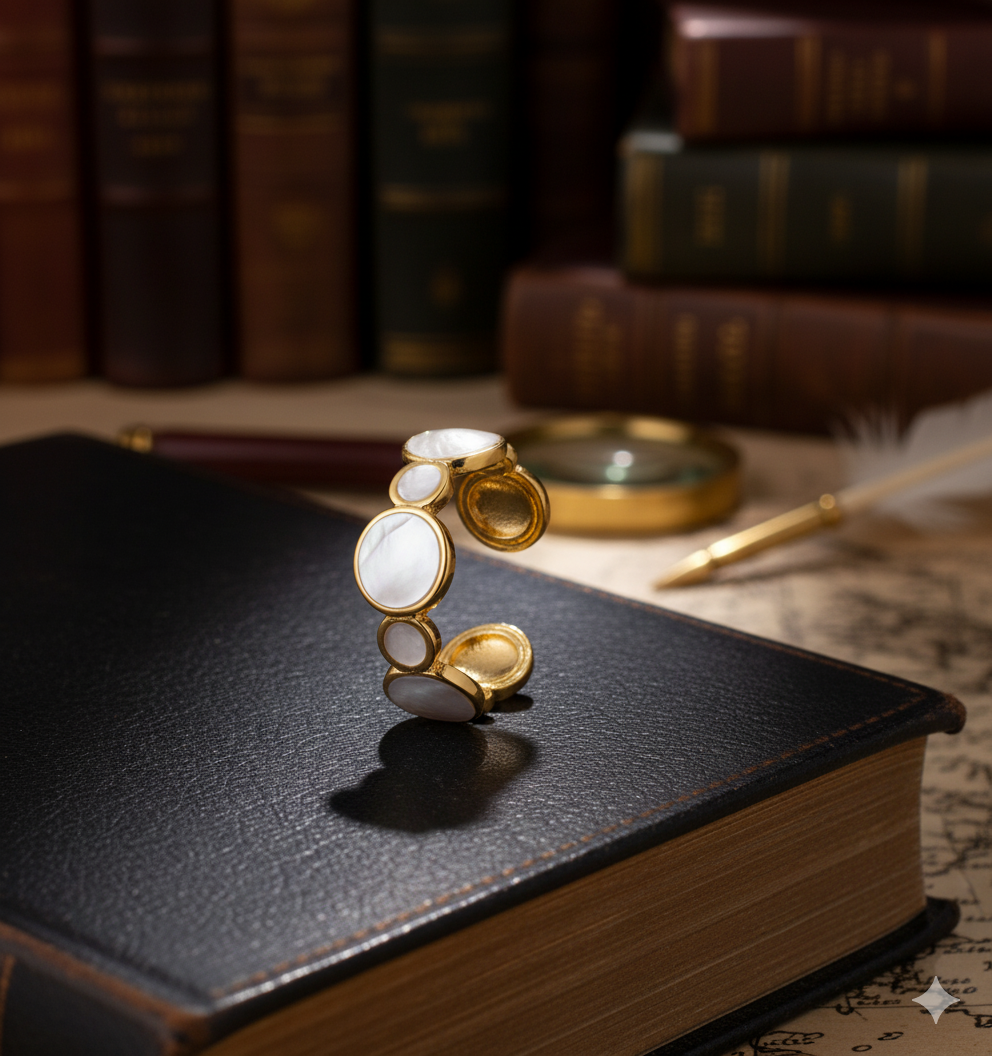 Enamel Pebble Luxe Ring - Image 3