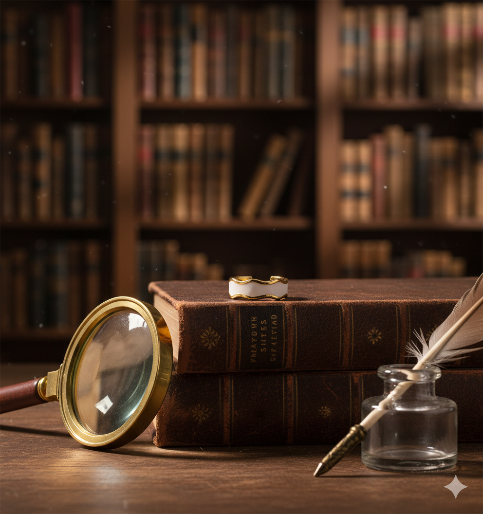 Golden Iridescent Wave Open Ring - Image 3