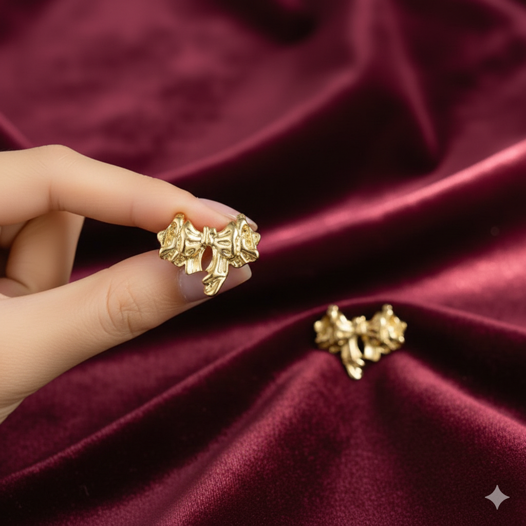 Aurora Bow Luxe Studs - Image 5