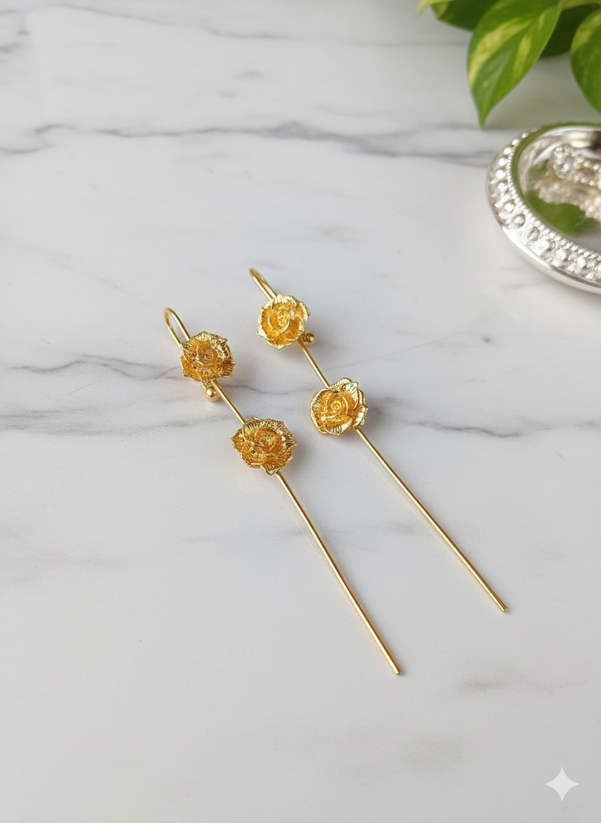 Royal Bloom Layered Ear Cuff - Image 4