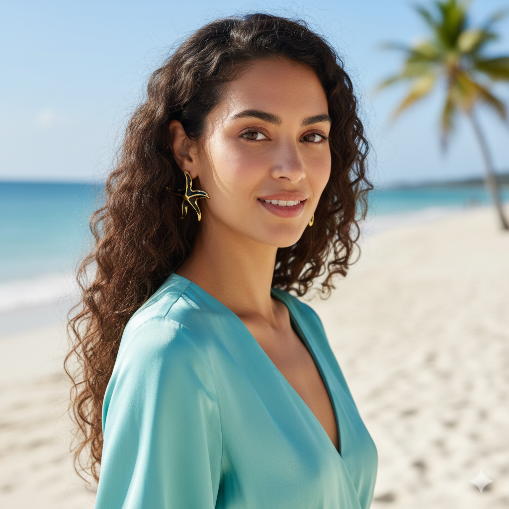 Midnight Starfish Luxe Studs - Image 3