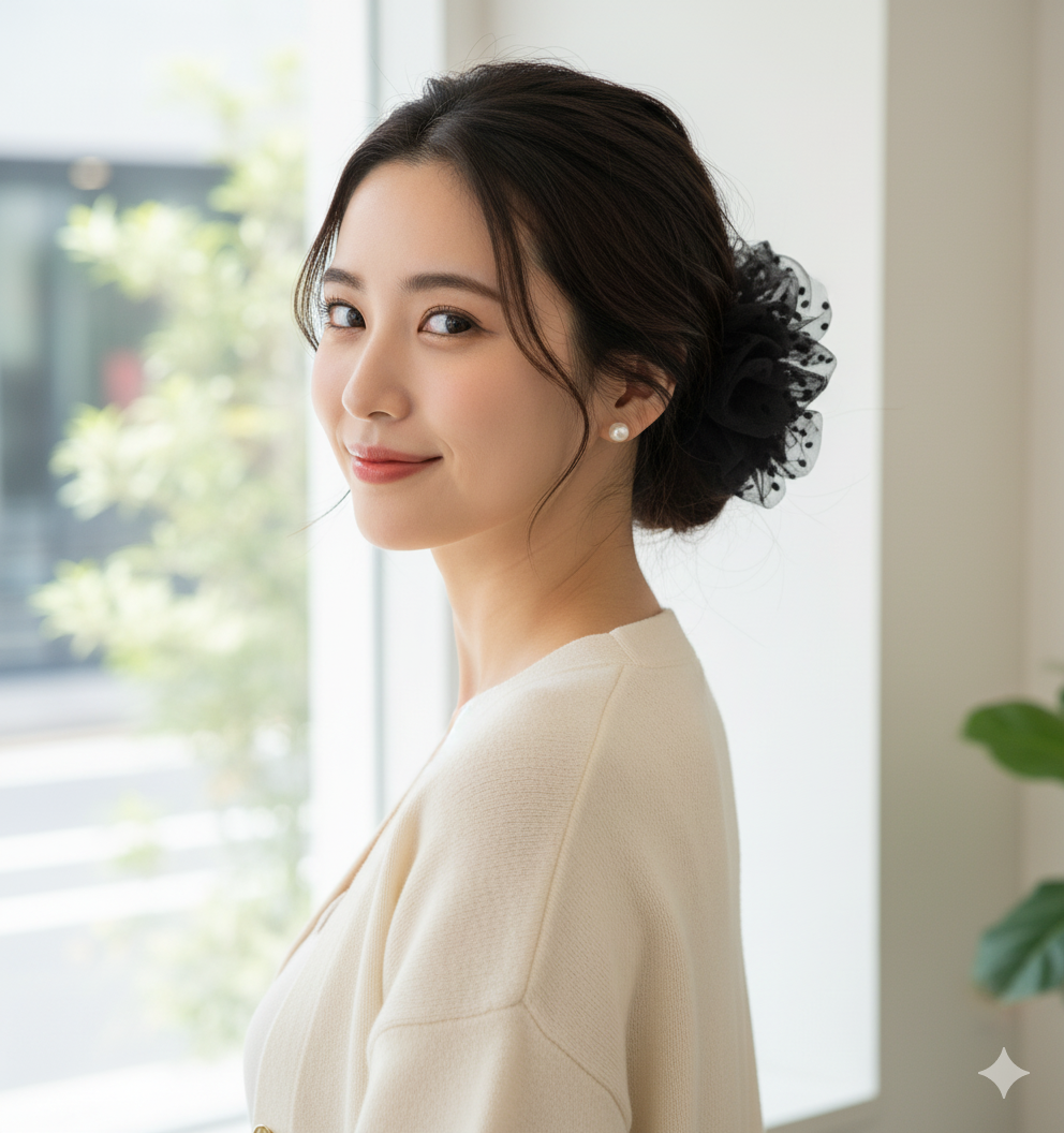 Midnight Tulle Scrunchie - Image 5