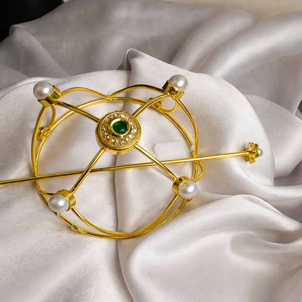 Celestial Regal Bun Crown