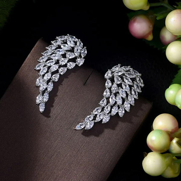 Angel Wings Studded Ear Cuff - Image 2