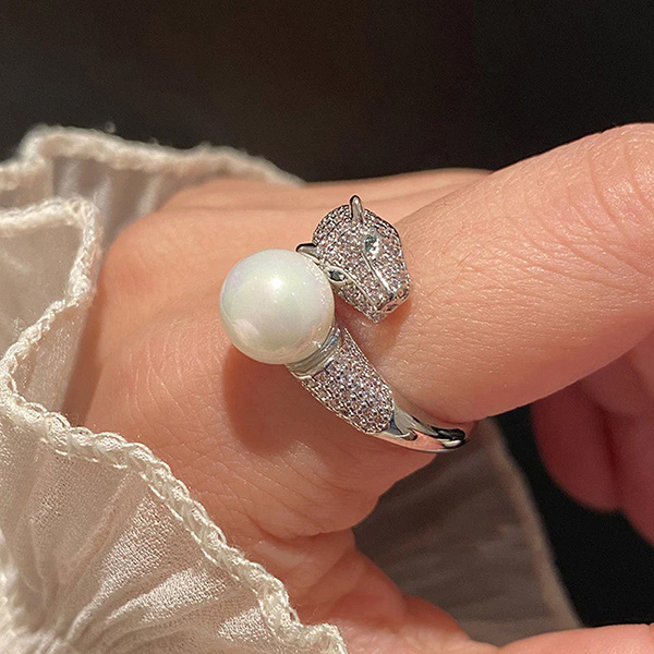 Leopard Pearl Ring - Image 2