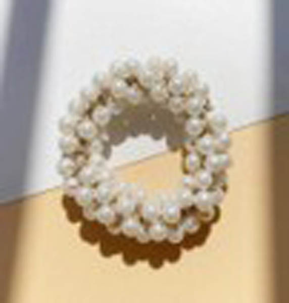 Pearl Luxe Statement Scrunchie