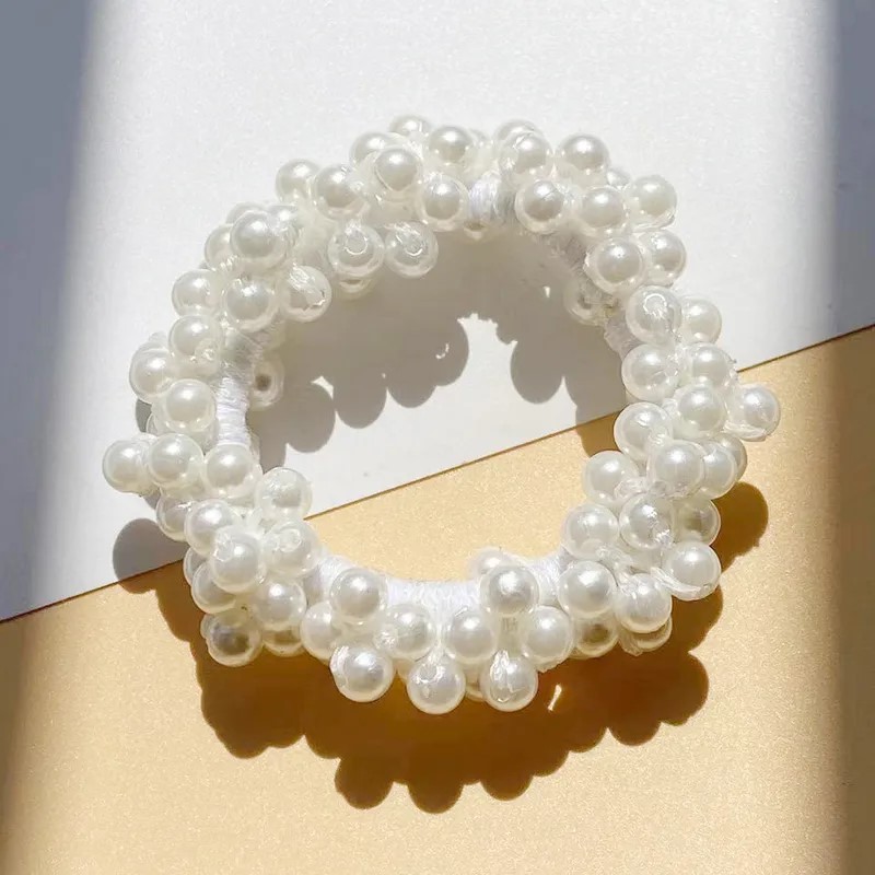 Pearl Luxe Statement Scrunchie