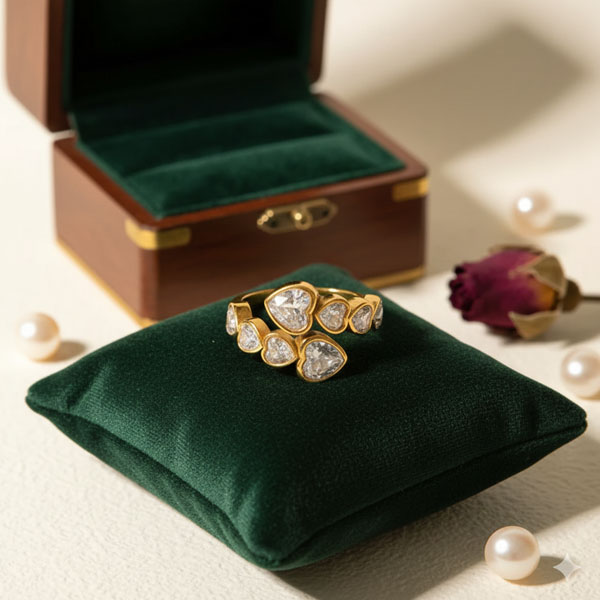 Heart Cluster Sparkle Ring - Image 4