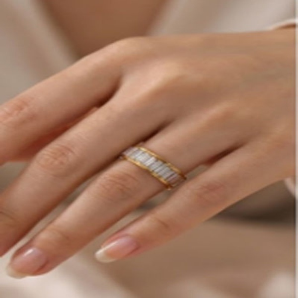 Regal Baguette Eternity Band